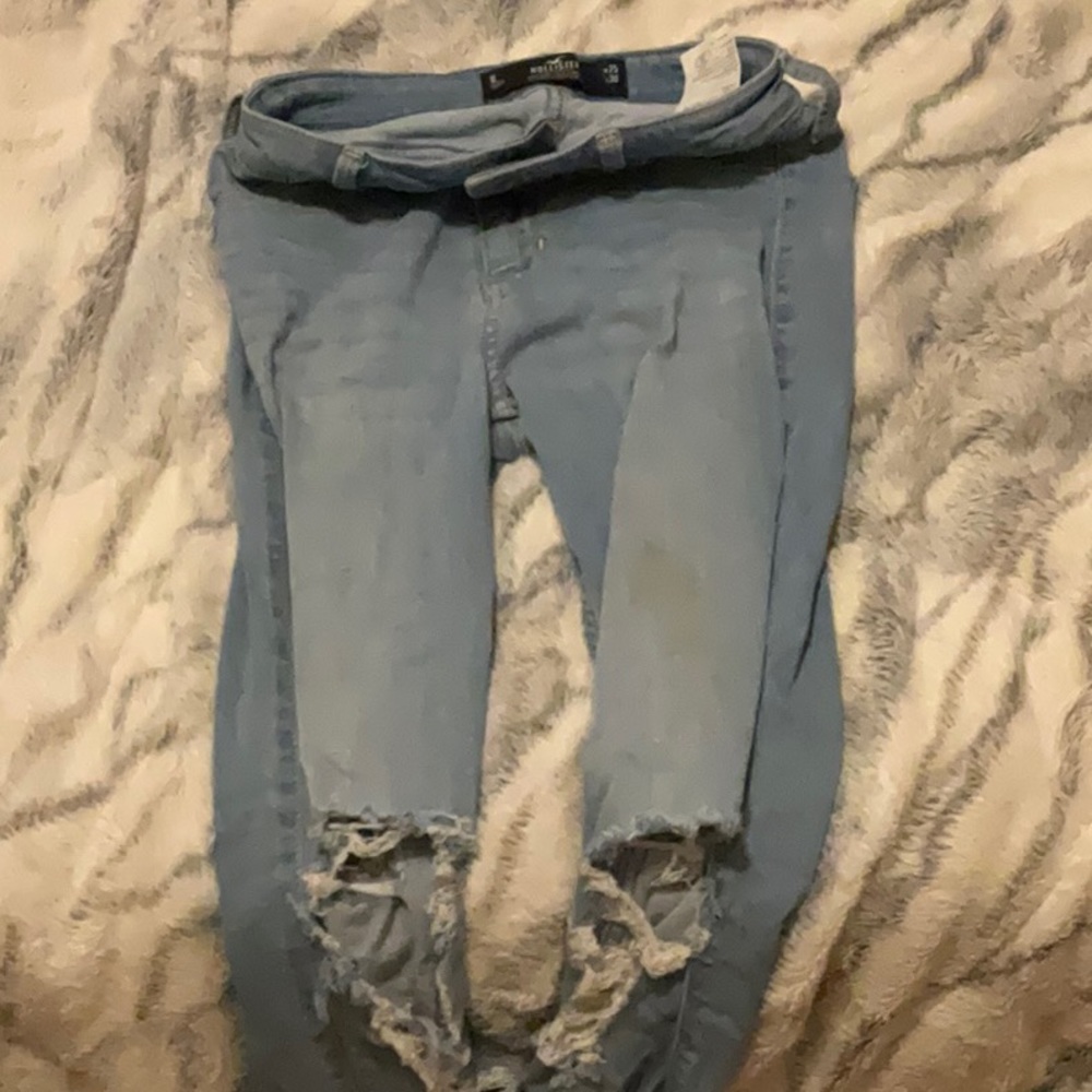 Super skinny ripped jeans!